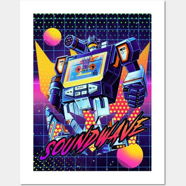 decepticon soundwave 80's theme Wall Art by 10thstreet